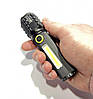 Ручний акумуляторний ліхтар C71-P50+COB (3 режими), фото 6