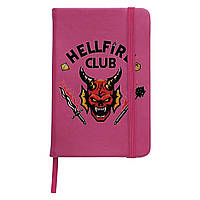 Блокнот А5 Клуб Пекельного Плам'я The Hellfire Club Малиновий (92288-3816-FU)