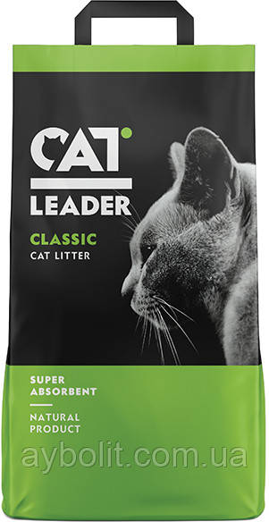 Наповнювач для котячого туалету Cat Leader Classic Мінеральний вбирний 5 кг (5 л) (5200357801267)