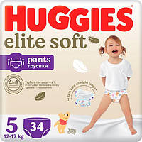 Трусики-подгузники Huggies Elite Soft Pants 5/XL (12-17кг) 34 шт