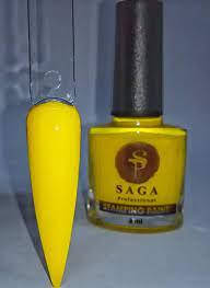 Лак для стемпінгу Saga 8 жовтий 8 мл