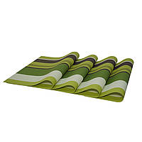 Комплект из 4-х сервировочных ковриков, зеленый