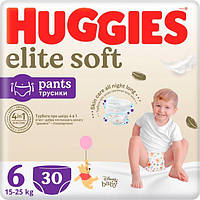 Трусики-подгузники Huggies Elite Soft Pants 6/XXL (15-25кг) 30 шт