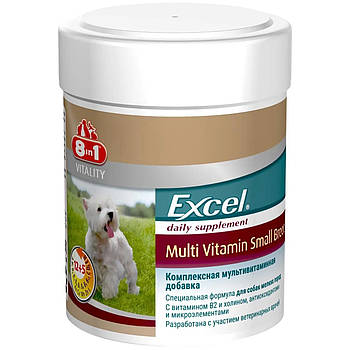 Вітаміни для собак дрібних порід 8in1 Excel «Multi Vitamin Small Breed» мультивітамін 70 таблеток