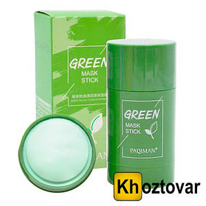 Глиняна маска стик для глибокого очищення з екстрактом Зеленого Чаю | Green Mask Stick Paqiman 40g
