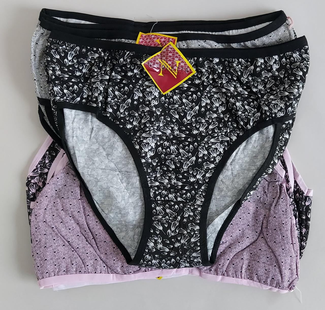 Труси жіночі бавовняні середньої посадки  4XL (10 шт), фото 1