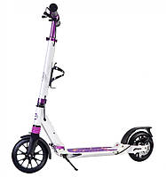Самокат двоколісний з дисковим гальмом "GreatMomentCity Violet". Від 7 років та до 120 кг. Колір: фіолетовий.