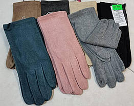 Жіночі рукавички сенсор, пальтова тканина BN102-1 різні забарвлення.
