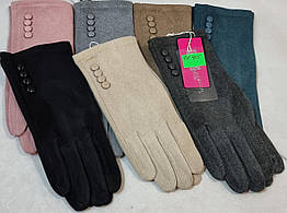 Жіночі рукавички сенсор, пальтова тканина BN103-1 різні забарвлення.