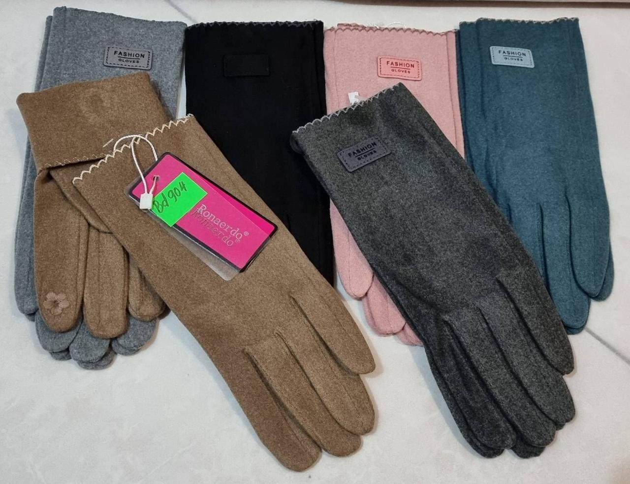 Жіночі рукавички сенсор, пальтова тканина BN105-1 різні забарвлення., фото 1