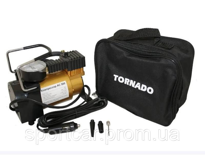 Компрессор автомобильный TORNADO АС 580 12В 14А 35л/мин 7Атм, цена 960 ...