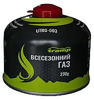 Баллон газовый резьбовой Tramp 230 г UTRG-003 Газовый баллон для туристических горелок