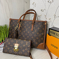 Комплект сумка женская «Louis Vuitton», и кошелек клатч