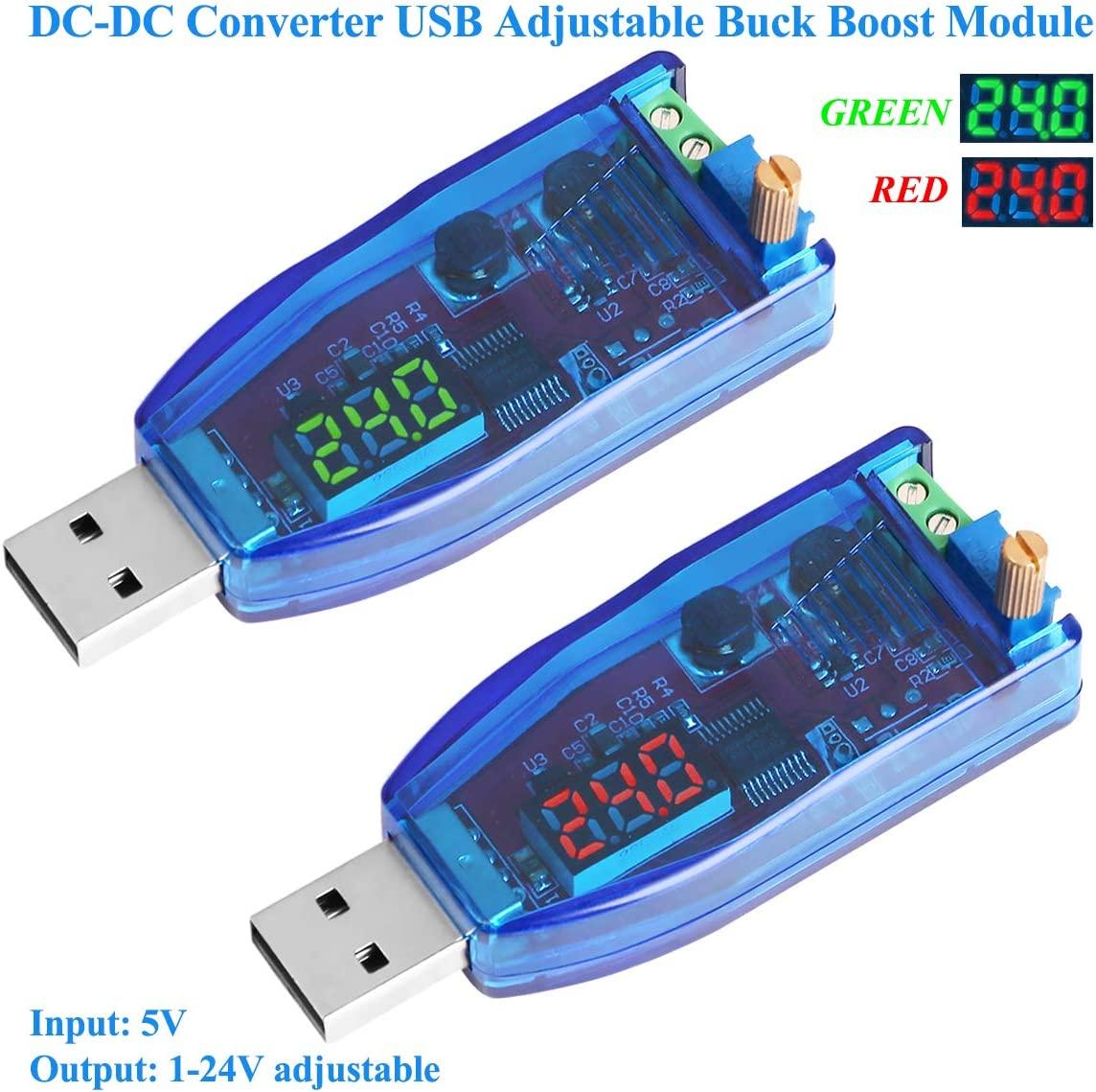 Регульований перетворювач USB to DC 1-24 В