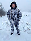 Зимовий костюм тактичний білий ліс до - 15 °C, фото 8