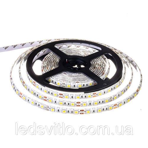Купить 5 метров, Светодиодная LED лента 12v 60smd 5050 IP65 Белый ...