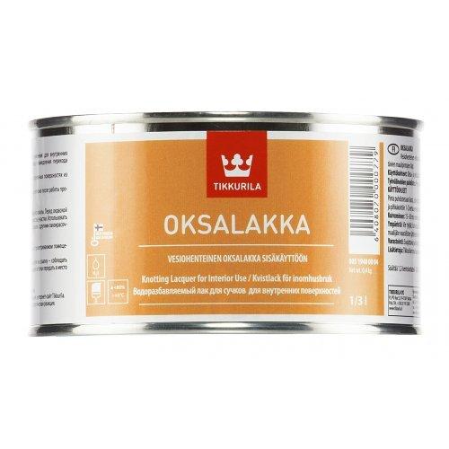 Tikkurila Oksalakka - водорозбавний лак для сучків для внутрішніх робіт, 1/3 л
