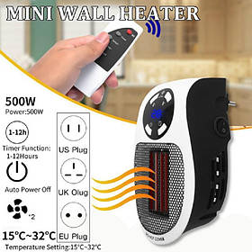 Портативний нагрівач Portable Heater 500w з LCD-дисплеєм і пультом Д/К тепловентилятор