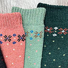 Шкарпетки жіночі теплі з вовни ангорського кролика р.36-42 (пачка 5 шт.) Візерунки, фото 7