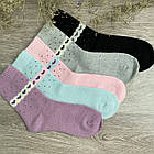 Жіночі теплі ангорові шкарпетки р.36-42 (упаковка 5шт) Ангора "Сердечки-Крапки", фото 8