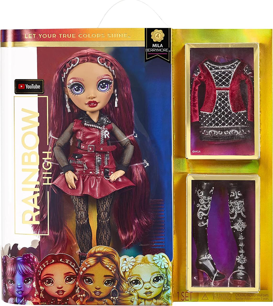 УЦІНКА!!! Лялька Рейнбоу Хай Міла Беррімор 4 серія Rainbow High Mila Berrymore - Burgundy 578291