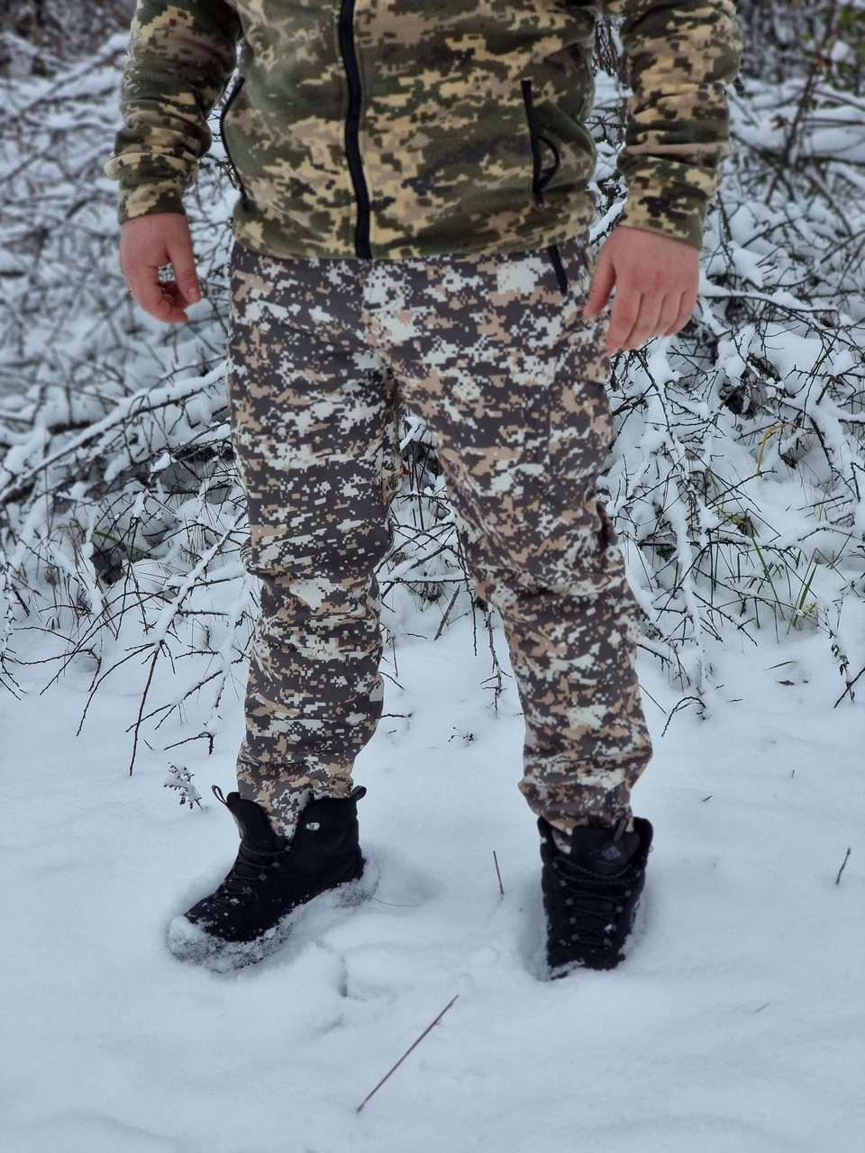 Штани утеплені софтшелл піксель ЗСУ