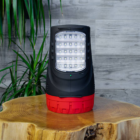 Світлодіодний акумуляторний ліхтар 4000 мА·год 5W + 25 LED, фото 1