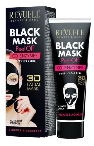 Черная Маска Пилинг для Лица с Коэнзимом Black Mask Revuele 80 Мл ...