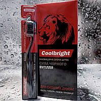 Зубная щетка Coolbright 3D ефект, Сила черного угля Medium