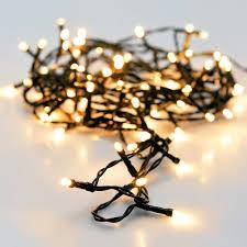 Гірлянда 50 led 5 метрів новорічна світлодіодна на батарейках теплого жовтого кольору