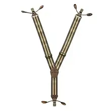 Подтяжки мужские KWM, Германия 110 на 2,5 см коричневые 880028