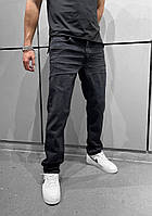 Мужские базовые джинсы классика (черные) А15951 молодежные повседневные без потертостей топ