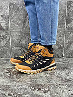 Мужские зимние ботинки SGUU (коричневые) стильная молодёжная тёплая обувь на меху 883-9 топ