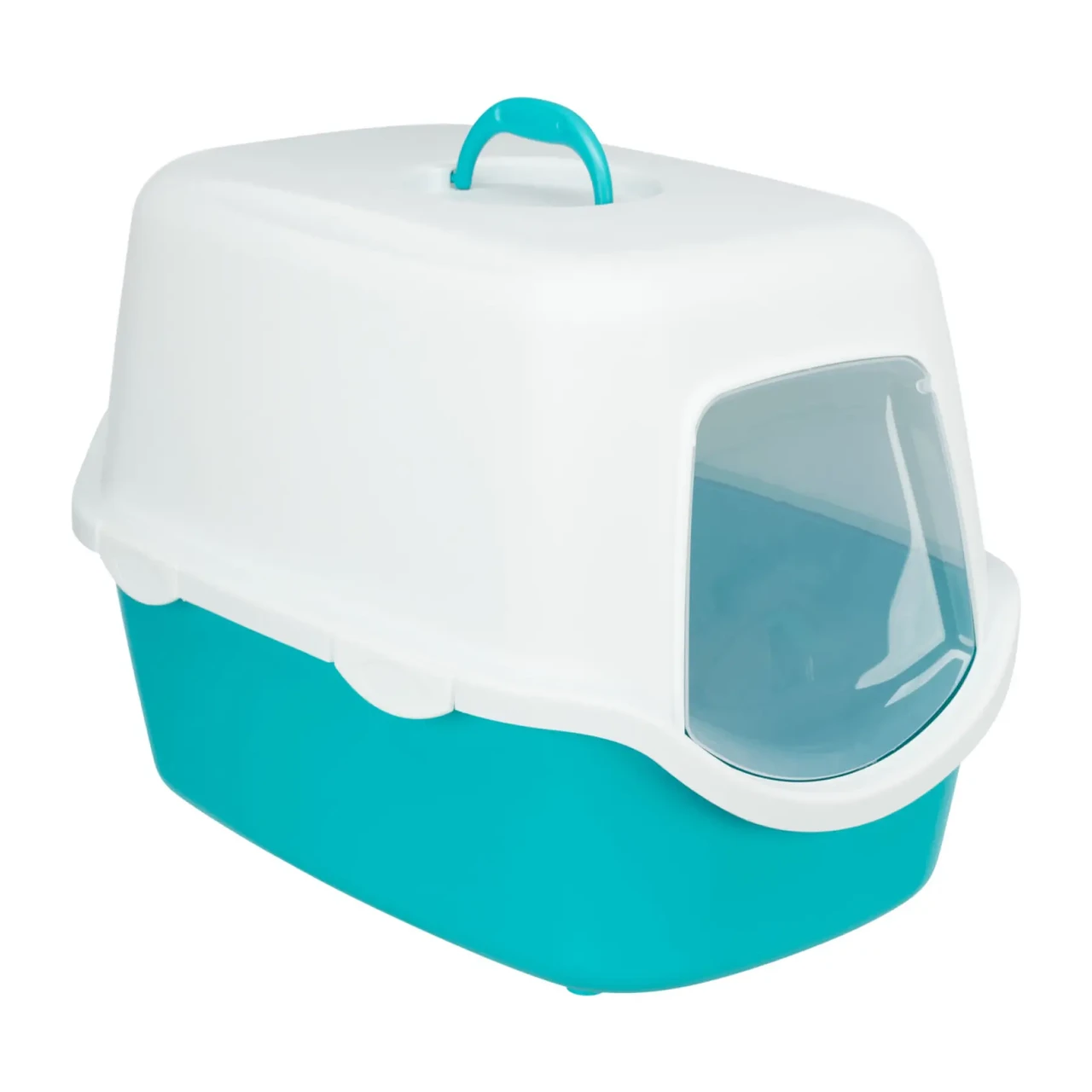 Закритий Туалет для котів Trixie "Vico" 40x40x56 см. Бірюзовий Лоток для котів Німеччина, фото 1