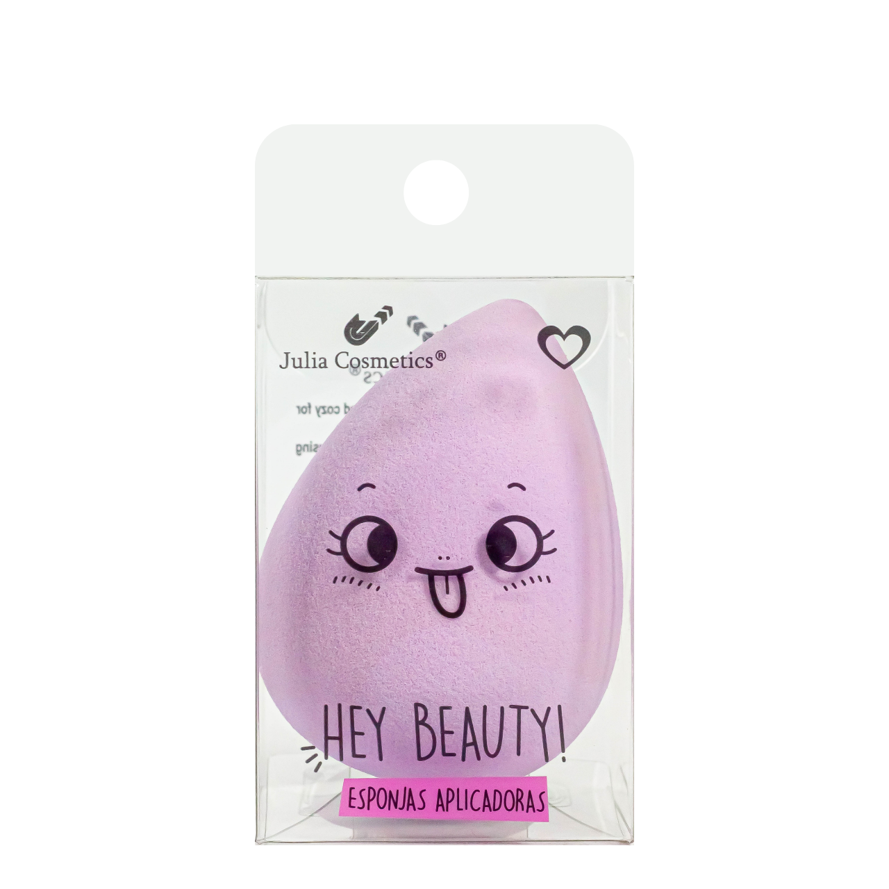 Спонж для нанесення макіяжу Julia Cosmetics Hey Beauty кольоровий, крапля, фото 1