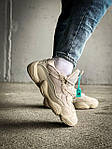 Жіночі кросівки Adidas Yeezy 500 Blush (бежеві) спортивні комбіновані осінньо-весняні кроси К1604 top, фото 7
