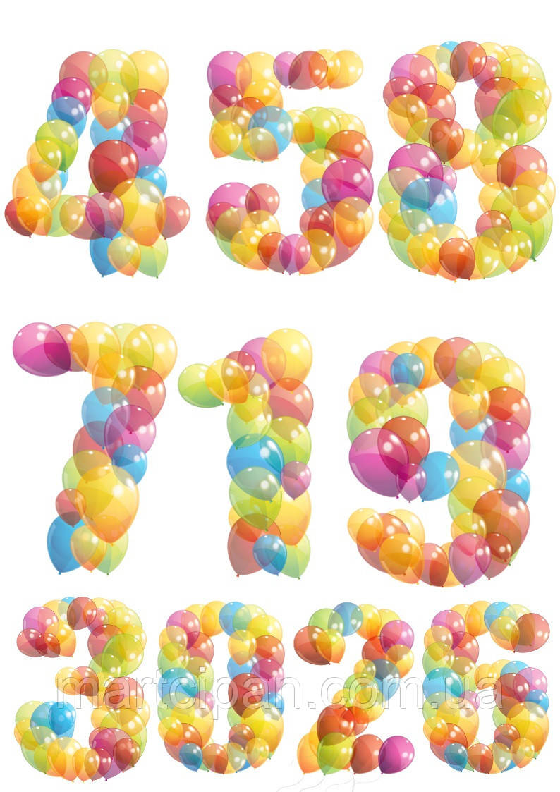 Цифри 26 вафельні картинки, фото 1