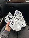 Жіночі кросівки Nike Pro Black/White (білі з чорним) низькі зручні світлі молодіжні кеди N00103 топ, фото 5