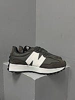 Женские кроссовки New Balance 327 Grey (серые с белым) мягкие лёгкие осенне-весенние кроссы L0694 топ 37