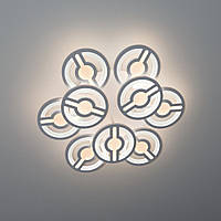 Люстра світлодіодна акрилова з пультом, що димується 2800-7000 К + нічник, 171Вт*2.