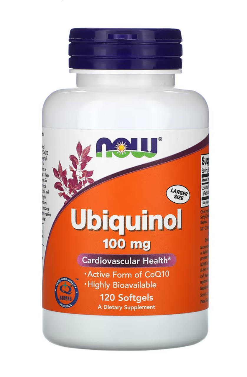 Now Ubiquinol 100 mg 120 softgels