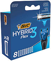 Змінні картриджі Flex 3 Hybrid 8шт ТМ BIC "Kg"