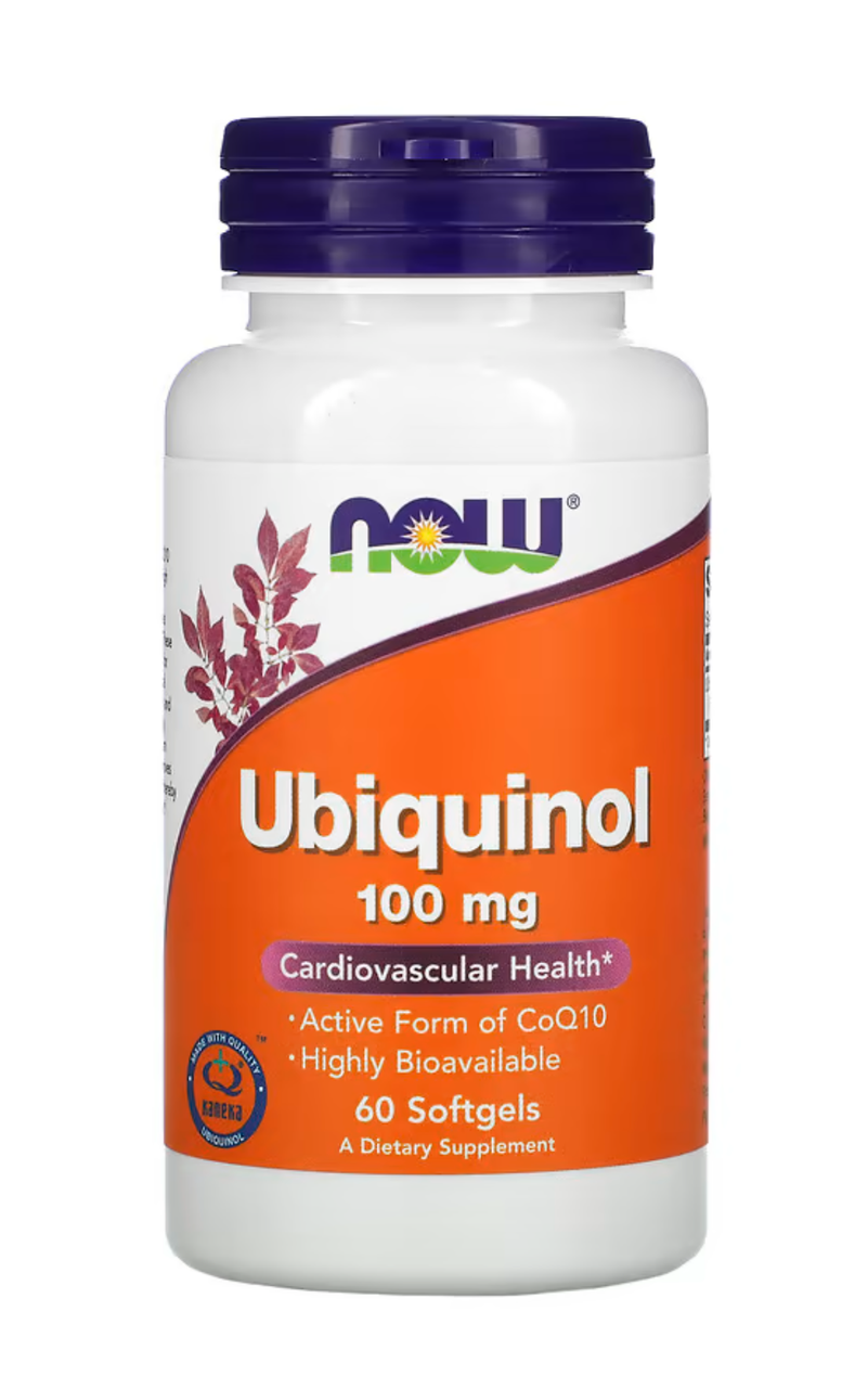 Now Ubiquinol 100 mg 60 softgels
