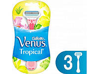 Бритви одноразові Venus Tropical 3 шт ТМ Gillette "Kg"