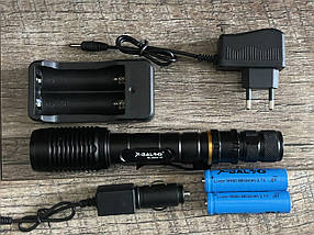Ліхтарик тактичний X-Balog BL-2804 акумуляторний, ручний, фото 3