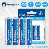 Батарейки мизинчиковые ААА - Westinghouse, ААА, LR03, 4 шт / Щелочные батарейки
