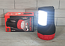 Ліхтар — лампа акумуляторний з бічною панеллю Stenson ME-4520/ліхтарик переносний із ручкою, фото 8