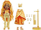 Лялька Рейнбоу Хай Міна Флер Rainbow High Meena Fleur S4 Saffron Gold Fashion Doll 4 серія 578284 MGA Оригінал, фото 3