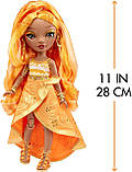 Лялька Рейнбоу Хай Міна Флер Rainbow High Meena Fleur S4 Saffron Gold Fashion Doll 4 серія 578284 MGA Оригінал, фото 5