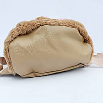 Рюкзак для дівчинки меховий, фото 4